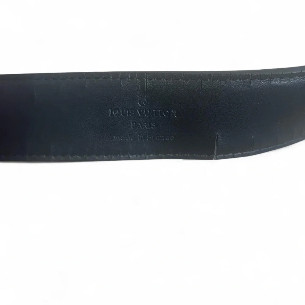 Louis Vuitton Black Belt with Gold Buckle - Picture 7 of 7